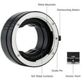 thumbnail image 2 of JJC RF Mount Auto Focus Macro Extension Tube Set for Canon EOS R R5 R6 RP Full Frame Mirrorless Camera and Canon RF, 2 of 5