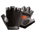 thumbnail image 2 of Guantes deportivos para hombres y mujeres, para exteriores, ciclismo, pesca, montañismo, fitness, medio dedo, resistentes al desgaste, finos, a prueba de golpes, 2 of 5