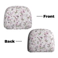 thumbnail image 6 of Kdxio Orchids Flowers Pattern Print 2 Piece Car Head Rest Covers Set Auto Front/Rear Seats Headrest Cover Universal Fit Most Cars,Sedan, SUV, 6 of 9