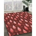 thumbnail image 3 of Ahgly Company Machine Washable Indoor Rectangle Transitional Cranberry Red Area Rugs, 7' x 10', 3 of 7