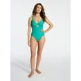 thumbnail image 3 of Time and Tru Women's and Women's Plus Size Underwire One Piece Swimsuit, Sizes XS-3X, 3 of 5