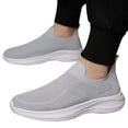 thumbnail image 2 of LWavelet Mens Walking Shoes Slip on Tennis Shoes, Non Slip Breathable Athletic Gym Workout Cross Training Sneakers, 2 of 7