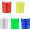 thumbnail image 5 of 5pcs Reflective Tape Reflective Safety Warning Sticker Film White Red, Fluorescent Tape Safety Sticker for Night Visibility 5cm x 3m, 5 of 5