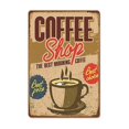thumbnail image 2 of Carteles de hojalata Vintage para café, placas de placa de Metal Retro frescas y sabrosas, decoración de pared para cafetería, decoración de casa y habitación, 2 of 2