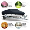thumbnail image 2 of Waterproof Trailerable Runabout Boat Cover, Fit V-Hull Tri-Hull Fishing Ski Pro-Style Bass Boats Cover, 2 of 9