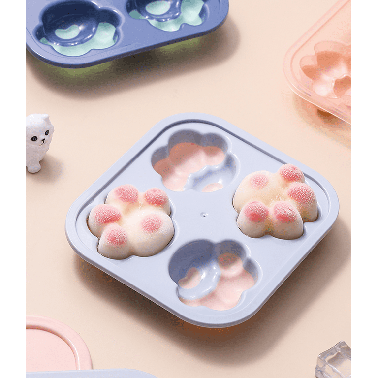  Ice Cube Tray 2 Pack, Cute Cat Shaped Ice Cube Mold