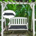 thumbnail image 3 of Cojín impermeable para banco de exterior, cojín para muebles de jardín, cojines para el respaldo de sillas de patio y cojines para asientos. Negro 120x50x10cm, 3 of 9