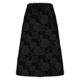 thumbnail image 5 of DailyTrove Women's Floral High Waisted Fashionable Casual Temperament Large Umbrella Skirt, 5 of 5