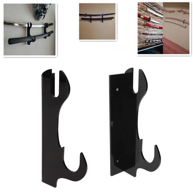 Soporte Para Cuchillos Samurai, Instalación Flexible, Soporte De Pared Para Espada Acrílica Para El Hogar
