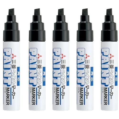 UniPaint PX30 OilBased Paint Marker, Broad Point, Chisel Tip, Black