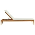 thumbnail image 3 of Modway Northlake Outdoor Patio Premium Grade A Teak Wood Chaise Lounge in Natural White, 3 of 7