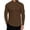 Brown, variant on COOFANDY Mens Mock Neck Shirts Fleece Long Sleeve Tops Basic Turtle Neck Shirts