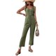 thumbnail image 2 of Elegantes de Verano para Mujer, Sin Mangas, con Cuello en U, Informales, de Pierna y Pantalones Largos 2025, Verde , Talla L, 2 of 9