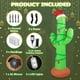 thumbnail image 3 of Gardentime Inflables de Navidad Decoraciones al aire libre 7 pies Gigante Blow Up Cactus Decoración de patio Luces LED incorporadas Fiesta de Navidad tropical hawaiana Fiesta de vacaciones Interior Ex, 3 of 5