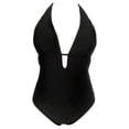 thumbnail image 1 of Traje de Baño Ocean Pacific para Mujer Completo con Elástico en Pecho y Escote Amplio Negro Talla EG, 1 of 4