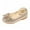 Gold, variant on Siilsaa Girls Shoes Flower Dress Shoes Mary Jane Princess Ballet Flats with Bow and Peals for Party School Silver,9