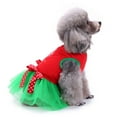 thumbnail image 4 of Windfall Christmas Dog Dress with Cute Tie, Soft Breathable Puppy Dress Cute Pet Princess Tutu Skirt Outfits, Daily & Party Pet Clothes for Small Medium Dogs, Cats, 4 of 7
