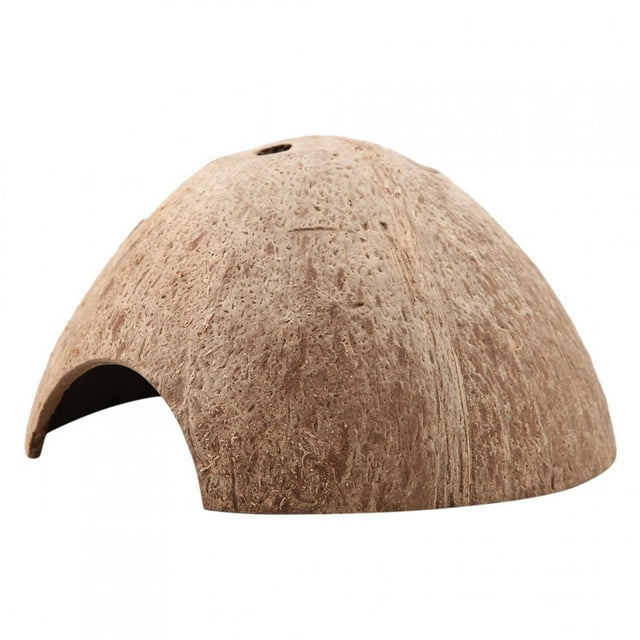Non- Natural Coconut Shell Aquarium Hide House Decor Coconut Cave, Reptile Hiding Cave, Hide House For Fish Home Reptile
