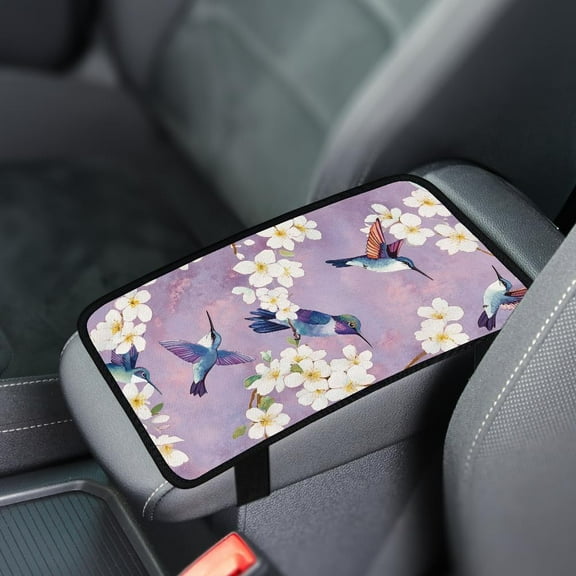 Neoprene & Cloth Car Armrest Cover Hummingbird 320x190mm