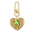 thumbnail image 1 of Cocodrilo Green nuclear Llavero de metal en forma de corazón dorado, 1 of 3