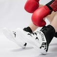 thumbnail image 2 of SKIUHS Men's High-Top Boxing Shoes - Stylish Patterned, Breathable Fabric & Microfiber with Non-Slip Sole & Ankle Support for Boxing Training & Matches, 2 of 6