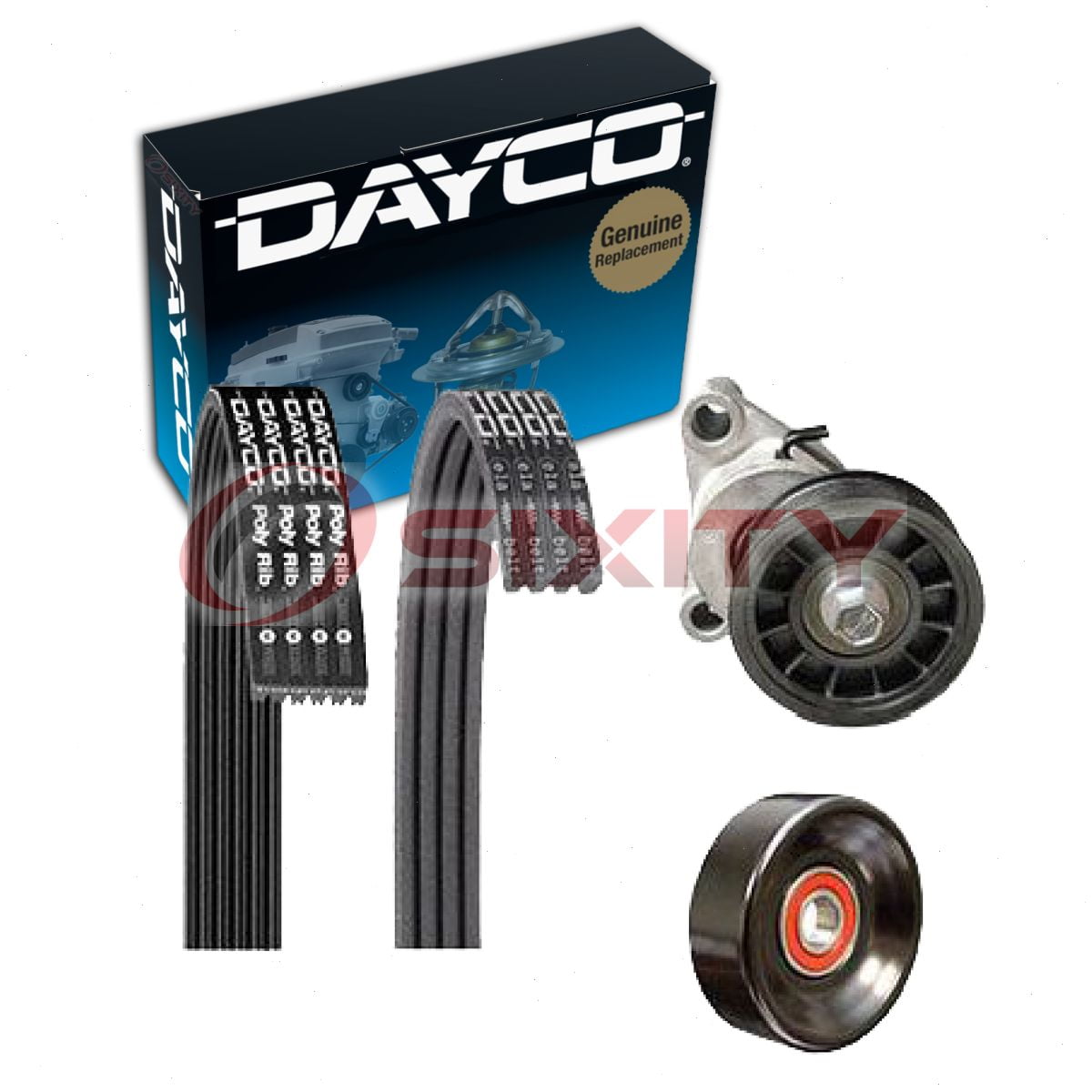 Dayco 5060935K1 - Serpentine Belt Drive Component Kit Fits select: 2009-2014 CHEVROLET SILVERADO, 2009-2014 GMC SIERRA