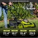 thumbnail image 2 of Cortacésped Sun Joe 15" de Corte con Bolsa de 45 L y Motor Inalámbrico de 360W, 2 of 9