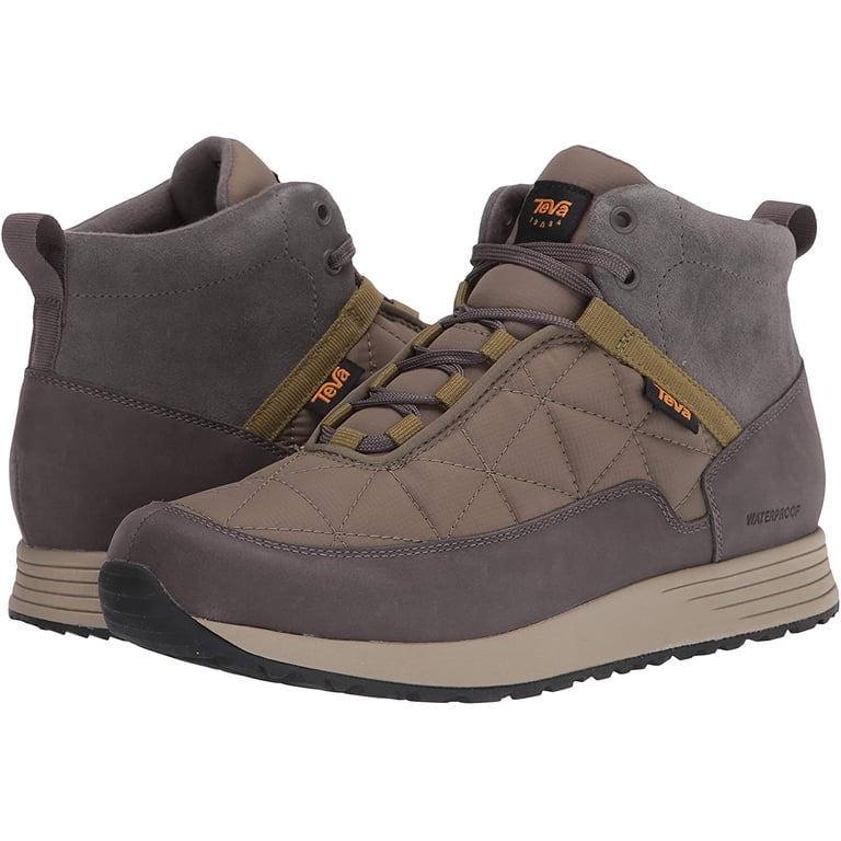 Teva Mens Ember Commute WP Ankle Boot, Grey/Olive, 9  display picture 1