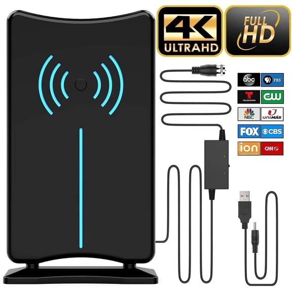 2026 Amplified HD Digital 'Matrix' TV Antenna Long 1000  Miles, Support 4K 1080p Fire tv Stick and All Older TV's Indoor HDTV Local Channels,16.4ft Coaxial Cable