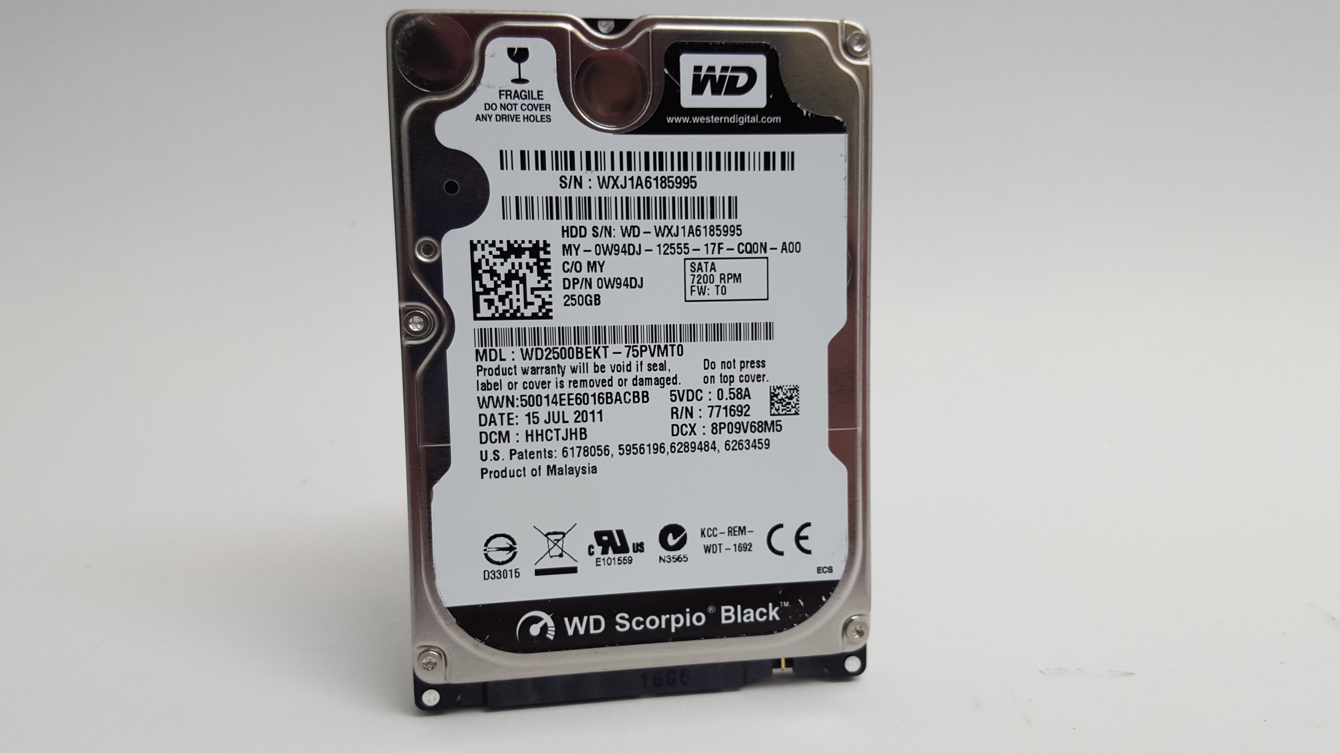 QUANTUM 2275S 2.1GB SCSI HDD POSTS AS RZ1BB NOT ON LABEL 