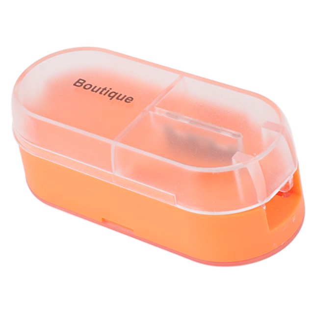 Cortador De Medicamentos, Divisor De Pastillas Pequeño, Ligero, Portátil Para Pastillas Pequeñas Para El Hogar, Para Viajar, Para Tabletas De Vitaminas ANGGREK Naranja