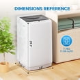 thumbnail image 2 of TINKLE WELL Portable Washing Machine, 7.7 lbs Full Automatic Compact Mini Washer, 10 Wash Cycles, LED Display, Auto Balance Detection for Apartment, Dorm, RV & Home, White, 2 of 8