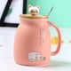 thumbnail image 3 of Nuevas ideas de productos China Venta al por mayor Precio de fábrica Alibaba 3D Animal Cat Taza de cerámica hecha a mano personalizada Hola café noviembre, 3 of 4