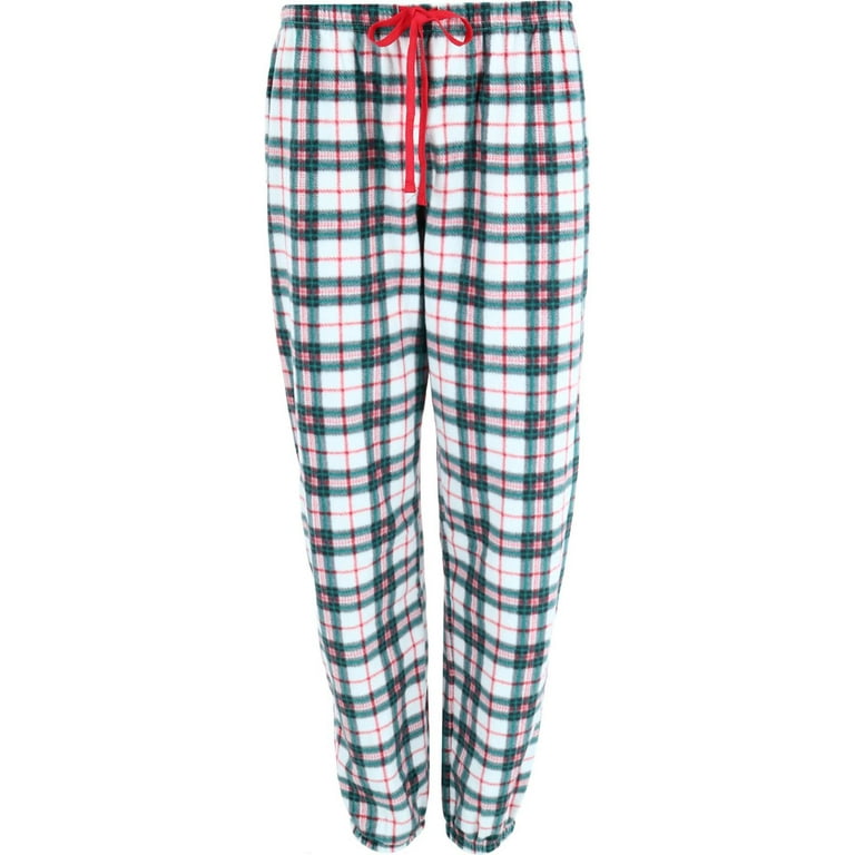 PJ Couture Holiday Plaid Long Pajama Set with Matching Socks