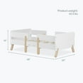 thumbnail image 4 of Dream on Me Osko Convertible Toddler Bed, JPMA & Greenguard Gold Certified, White/Natural, 4 of 8
