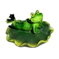 thumbnail image 3 of Estatua de rana flotante de agua estatua de animales Decoración de estanques divertidos decoración de estanques Ornamento de resina para patio jardín Estilo B, 3 of 8