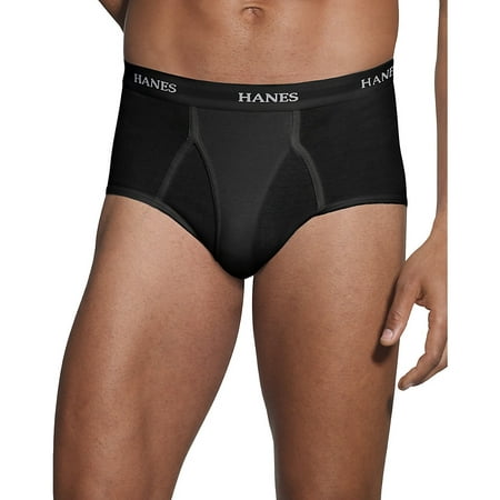 Hanes Ultimate Men's TAGLESS® No Ride Up Briefs with Comfort Flex® Waistband Black/Grey 7-Pack -