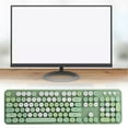 thumbnail image 1 of 104 Keys Wireless Mouse and Keyboard Set, Retro Typewriter Style, with Numeric Keypad and Multimedia Buttons, for Home and Work Computer, 1 of 7