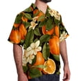 thumbnail image 2 of Tangerine Men's Short Sleeve Beach Button Down Casual Printed Summer Shirts - Unisex, 2 of 6