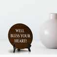 thumbnail image 3 of Well Bless Your Heart! Circle Table Sign with Acrylic Stand (5x5") | Funny Home Decor, 3 of 9