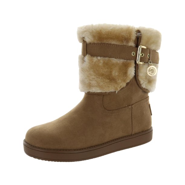 GBG Los Angeles Womens Adlea Faux-Suede Winter & Snow Boots Brown 7 ...