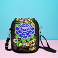 thumbnail image 4 of Bolso de hombro para mujer, patrón de peonía para viajes al aire libre, regalos para damas Púrpura Zulema Bolso de hombro para mujer, 4 of 8