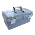 thumbnail image 2 of Caja de Almacenamiento de Herramientas Portátil, Organizador, Bandeja Interior Extraíble, Accesorios Multifuncionales, Caja de Almacenamiento, Estuche Gris shamjiam Estuche de almacenamiento multipropósito, 2 of 8