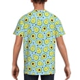 thumbnail image 5 of Wukai Avocado and Hearts Youth Unisex Short Sleeve T-Shirt for Boys, Girls, Teens, and Kids-Large, 5 of 7
