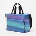 thumbnail image 2 of Large Capacity Fitness Bag Gym Bag Travel Bag PU Leather Luggage Bag, 2 of 17