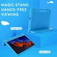 thumbnail image 3 of Dteck Case for Samsung Galaxy Tab S7 FE 2021 12.4 inch/Tab S7+ Plus 12.4 inch 2020, Lightweight EVA Kids Shock Proof Convertible Handle Stand Protective Cover - Blue, 3 of 5