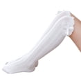thumbnail image 2 of Baby Girls Boys Uniform Knee High Socks Tube Ruffled Stockings Infants and Toddlers, 2 of 13