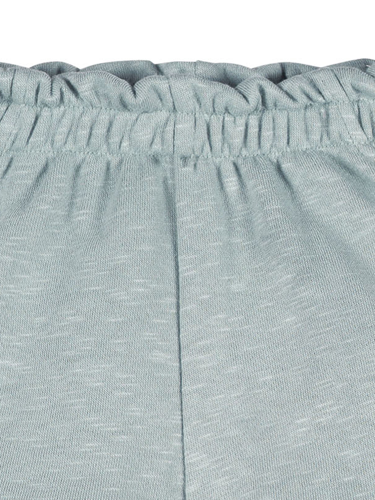 Modern Moments by Gerber Baby and Toddler Girl Organic Loose Ruffled Short, Sizes 0/3 Months - 5T