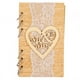 thumbnail image 1 of Libro de Visitas de madera, cuadernos con mensajes de firma Memorables, regalo para fiesta de boda JM01184, 1 of 10