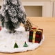 thumbnail image 4 of Faldas de árbol de Navidad de felpa de piel sintética, decoraciones navideñas, alfombrilla de Base de árbol redonda con patrón de pentagrama/copo de nieve, 4 of 4